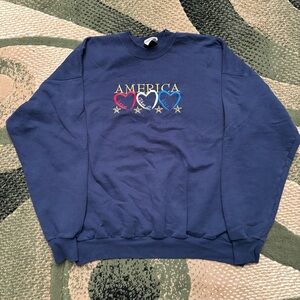 Vintage Hanes America “Love that love” sweatshirt
XL